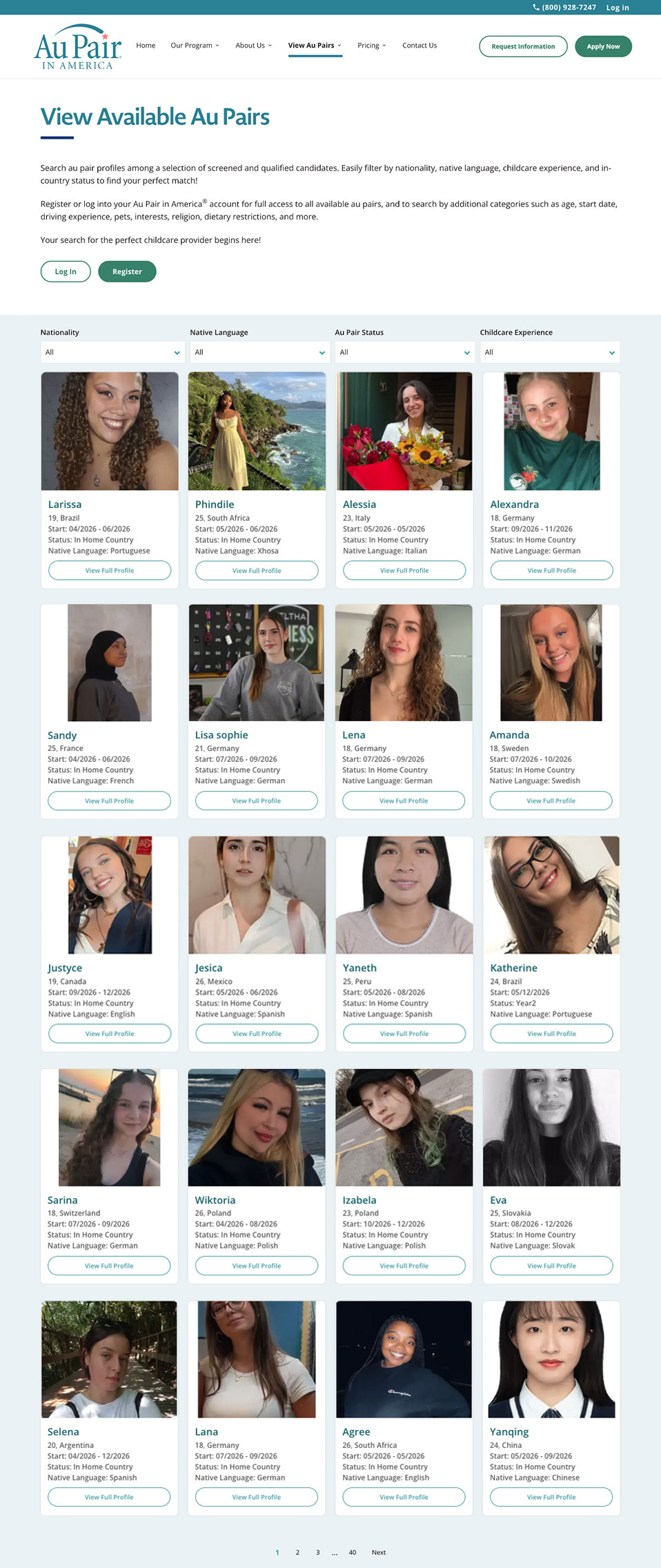 aupair-profile-cards